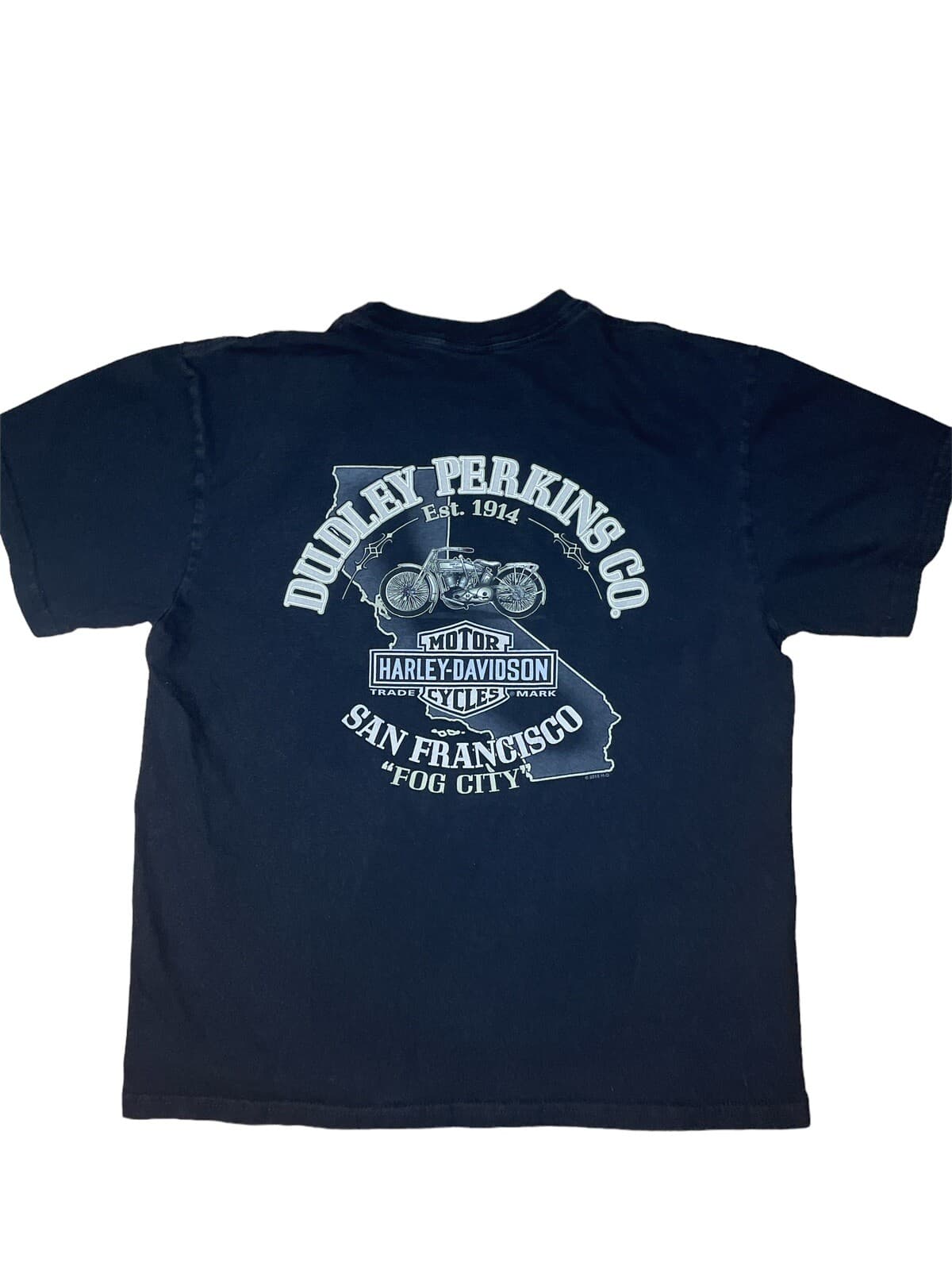 Harley Davidson Motorcycles Men’s T Shirt Size Large Dudley Perkins Made In USA 5