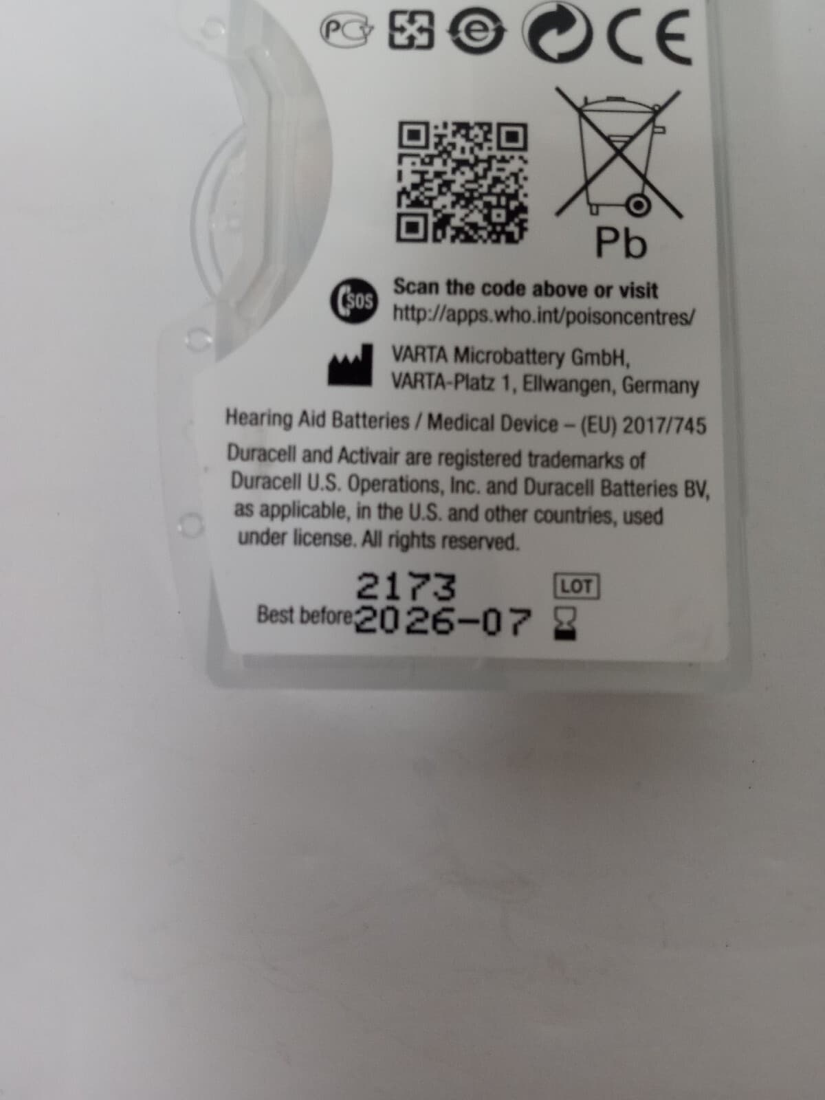 Duracell 312 Hearing Aid Batteries Lot of 28 6