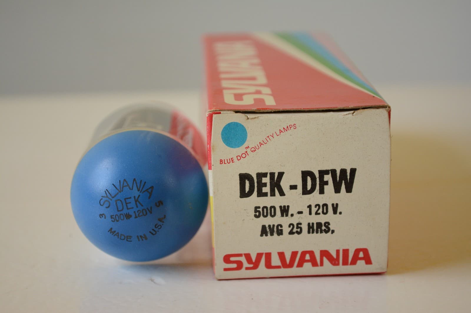 DEK DFW DHN 500W 120V Photo Projection LIGHT BULB LAMP Projector NOS