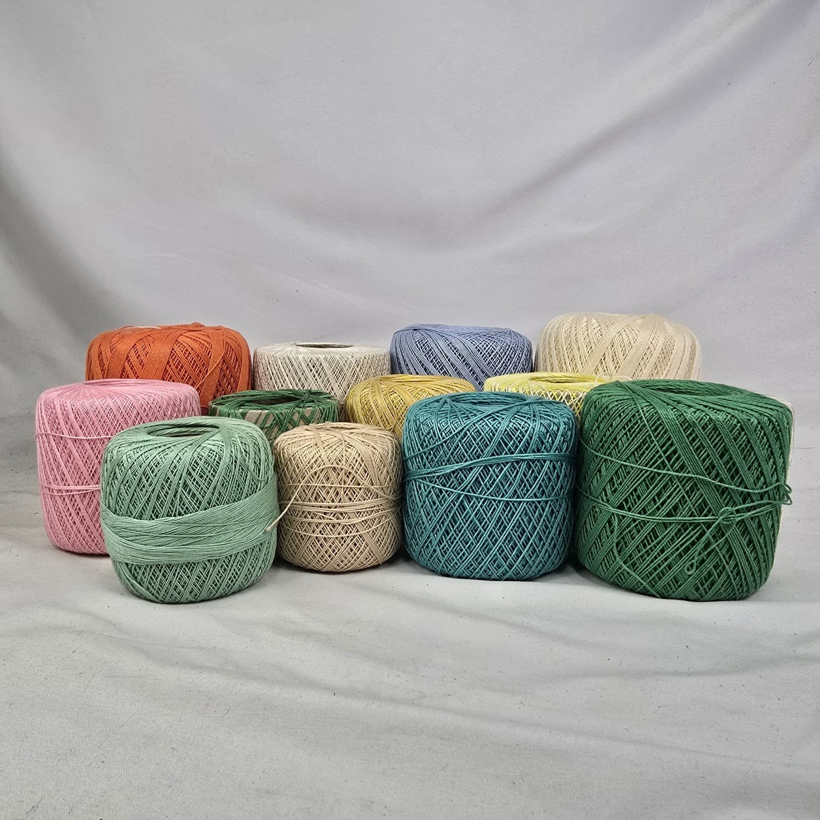 13 Spools of Crochet Thread Mix Variety Colors 3