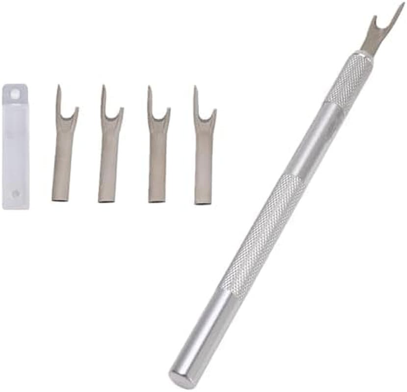 Seam Cutter, 5 Piece Metal Seam Ripper Set with   Aluminum Alloy Handle Stitch U 2