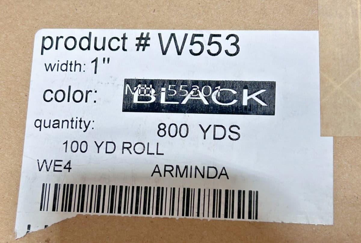 100 Yards x 1" MilSpec Military Webbing - Various colors -  MMI Textiles 3