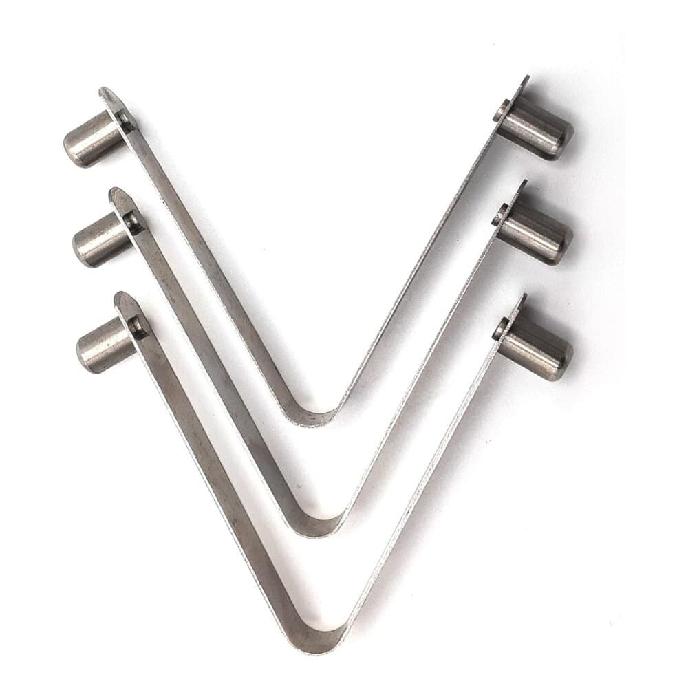 Universal Stainless Steel V-Clip for  Pool and Spa Nets, Brushes or Poles 2