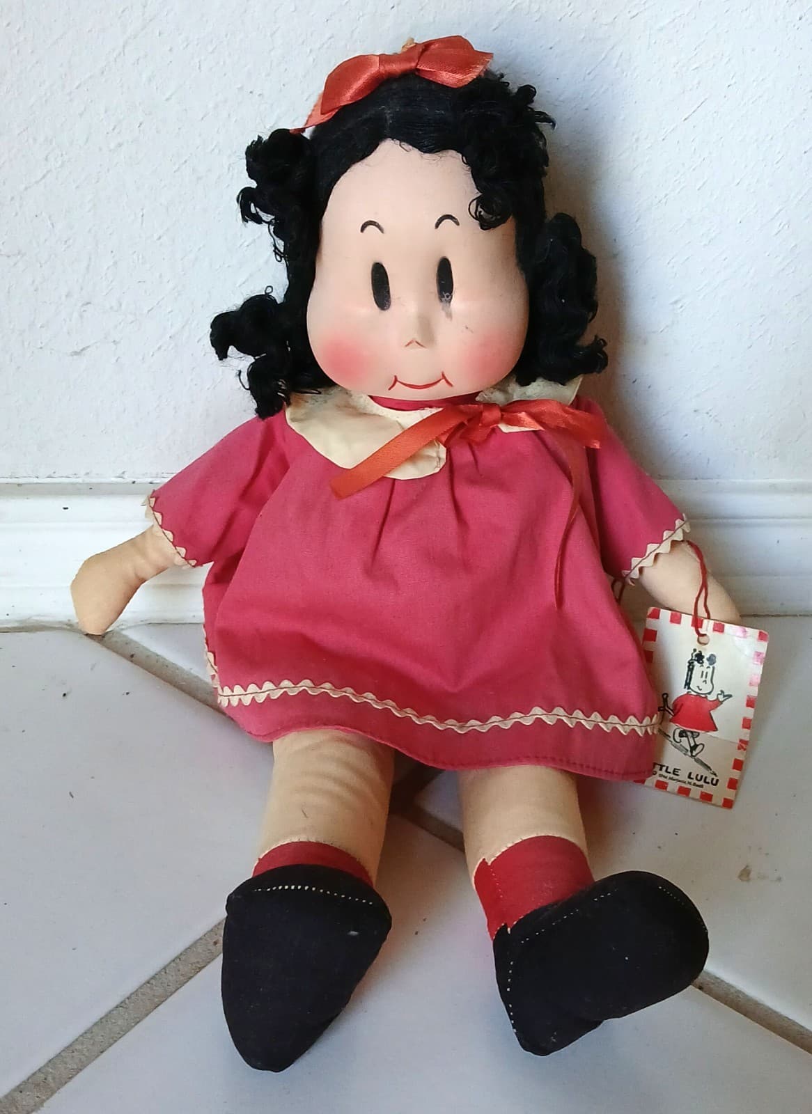 Vintage Little Lulu Doll Marge Georgene w/ Tag 15" Inches Tall 2