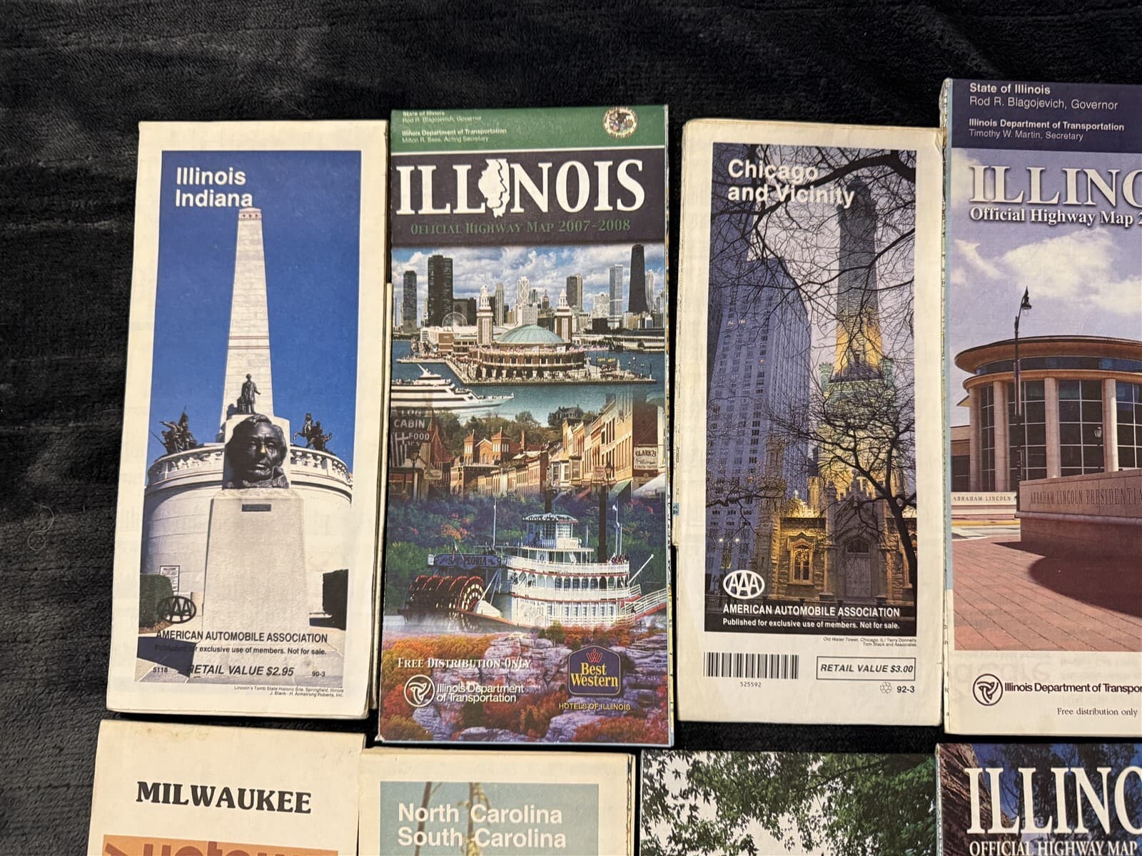 #1 VINTAGE LOT OF 24 US STATE TRAVEL MAPS AMERICAN PHILLIPS 66 SINCLAIR ++ 2