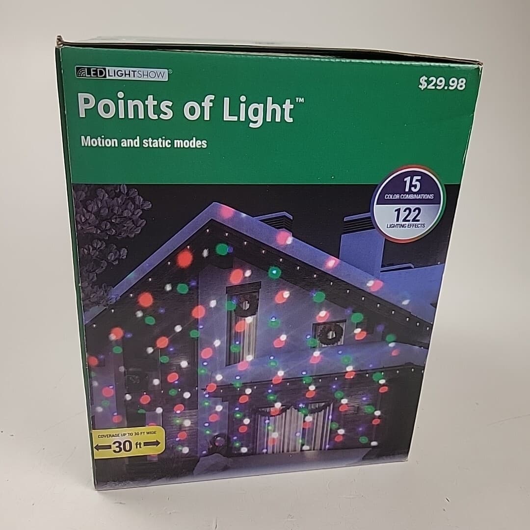 LED Lightshow Christmas Lights Projector 122 Lighting Effects Indoor/Outdoor NIB 3