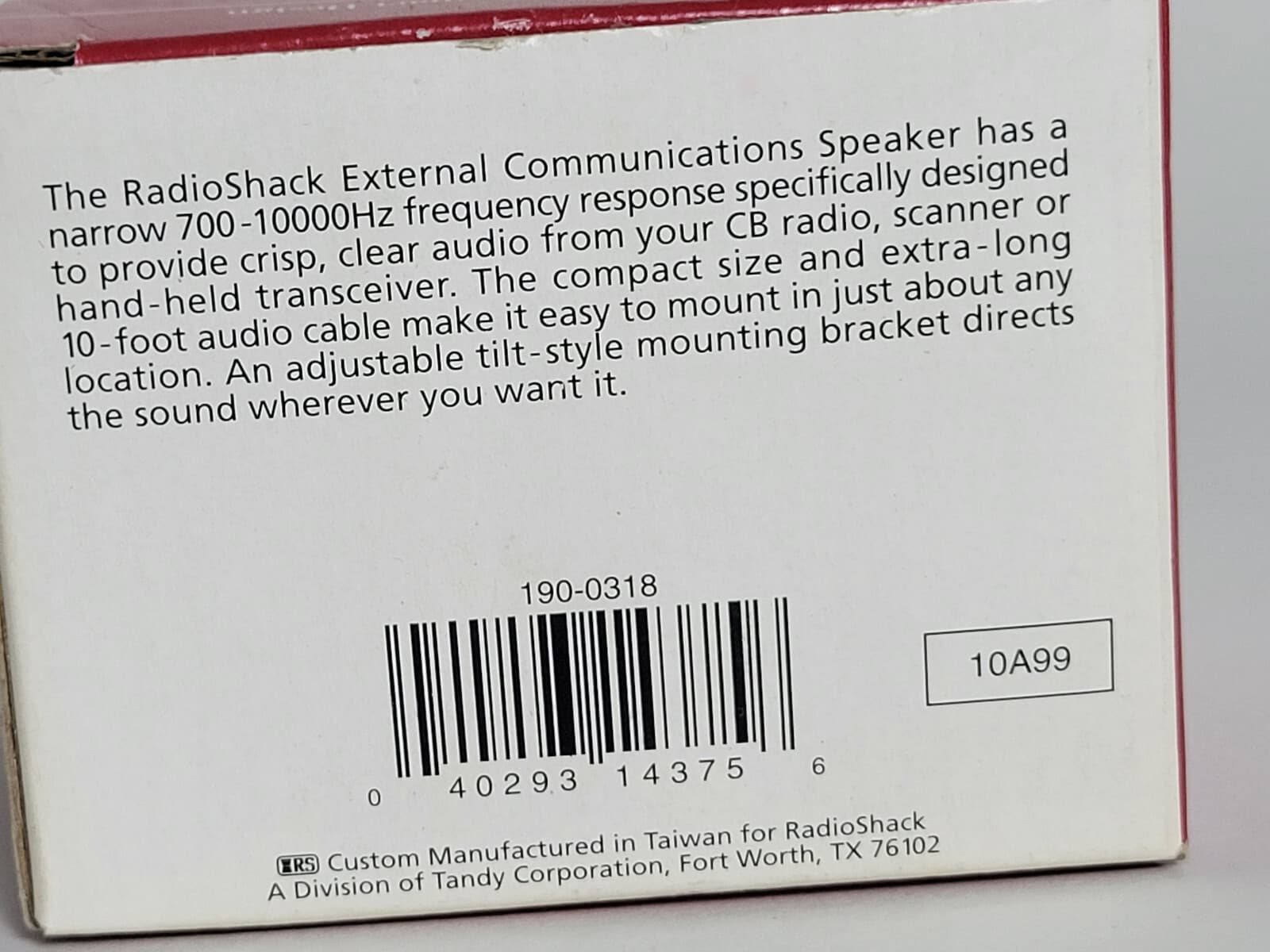 Radioshack Communications External Speaker (19-318) Mobile mount CBs, Scanners 4