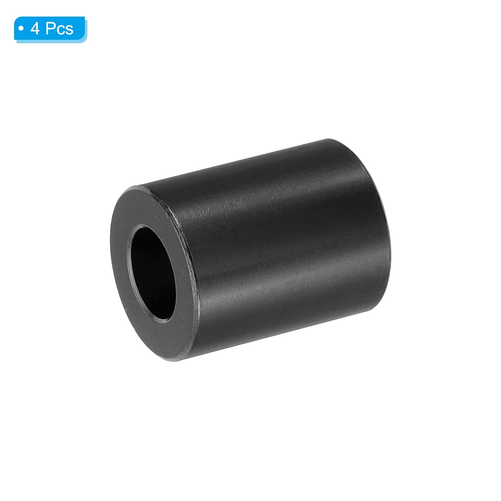 4Pcs M8 Aluminum Metal Spacers Aluminum 8.2mm ID x 16mm OD x 20mm L Black 3