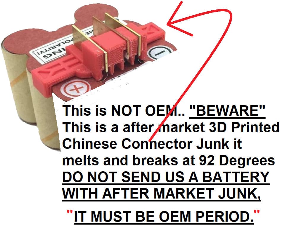 SNAP ON CTB4147 14.4 Volt BATTERIES REBUILD SERVICE 2