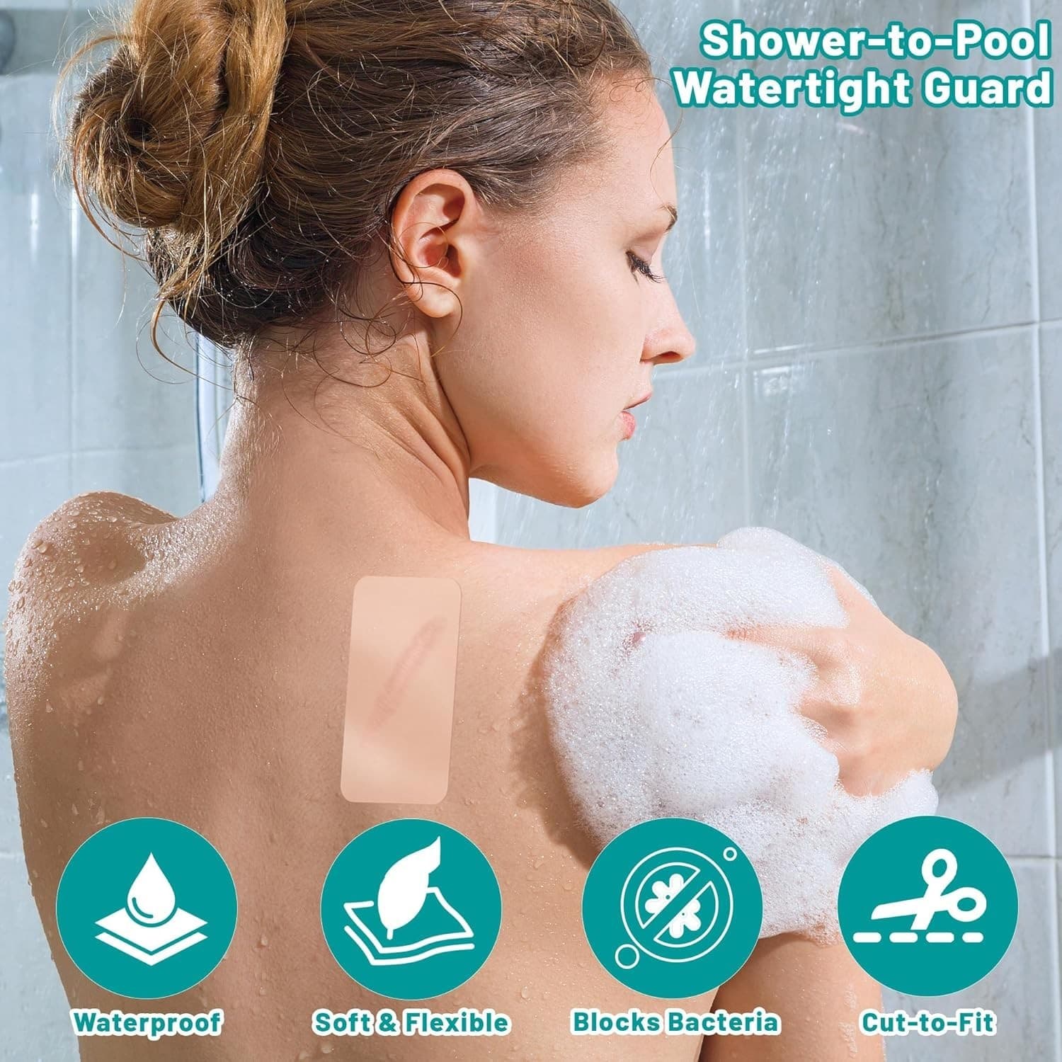 Hydrocolloid Bandages Roll for Wound Care, 2In*6Ft Hydrocolloid Patch, Hypoalle 3