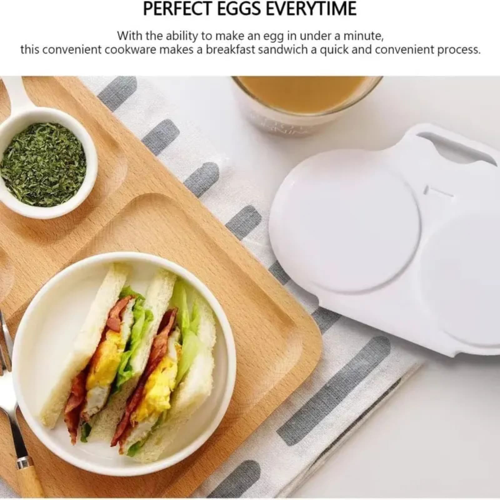 Kitchen Microwave Egg Poacher Poached Egg Cooker Egg Maker Poached Egg Steamer 4