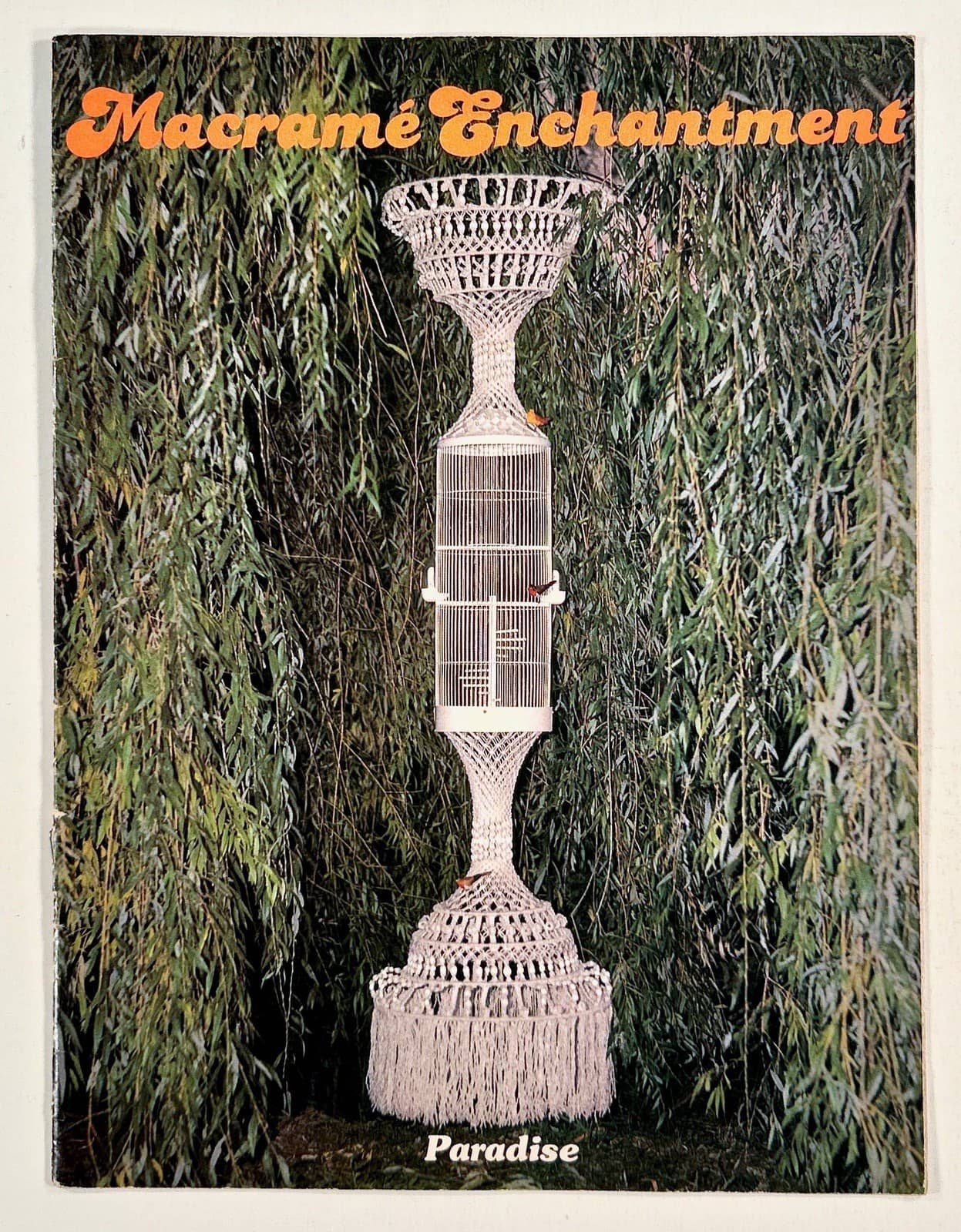 1977 MACRAME ENCHANTMENT #1 pattern book KITSCH plant hangers INTERIOR DESIGN