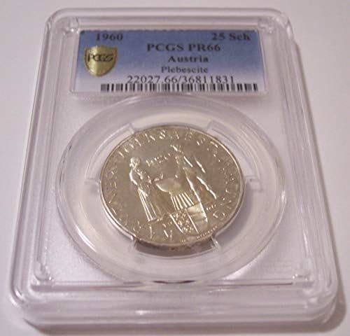 Austria Silver 1960 25 Schilling Plebescite Proof PR66 PCGS Low Mintage