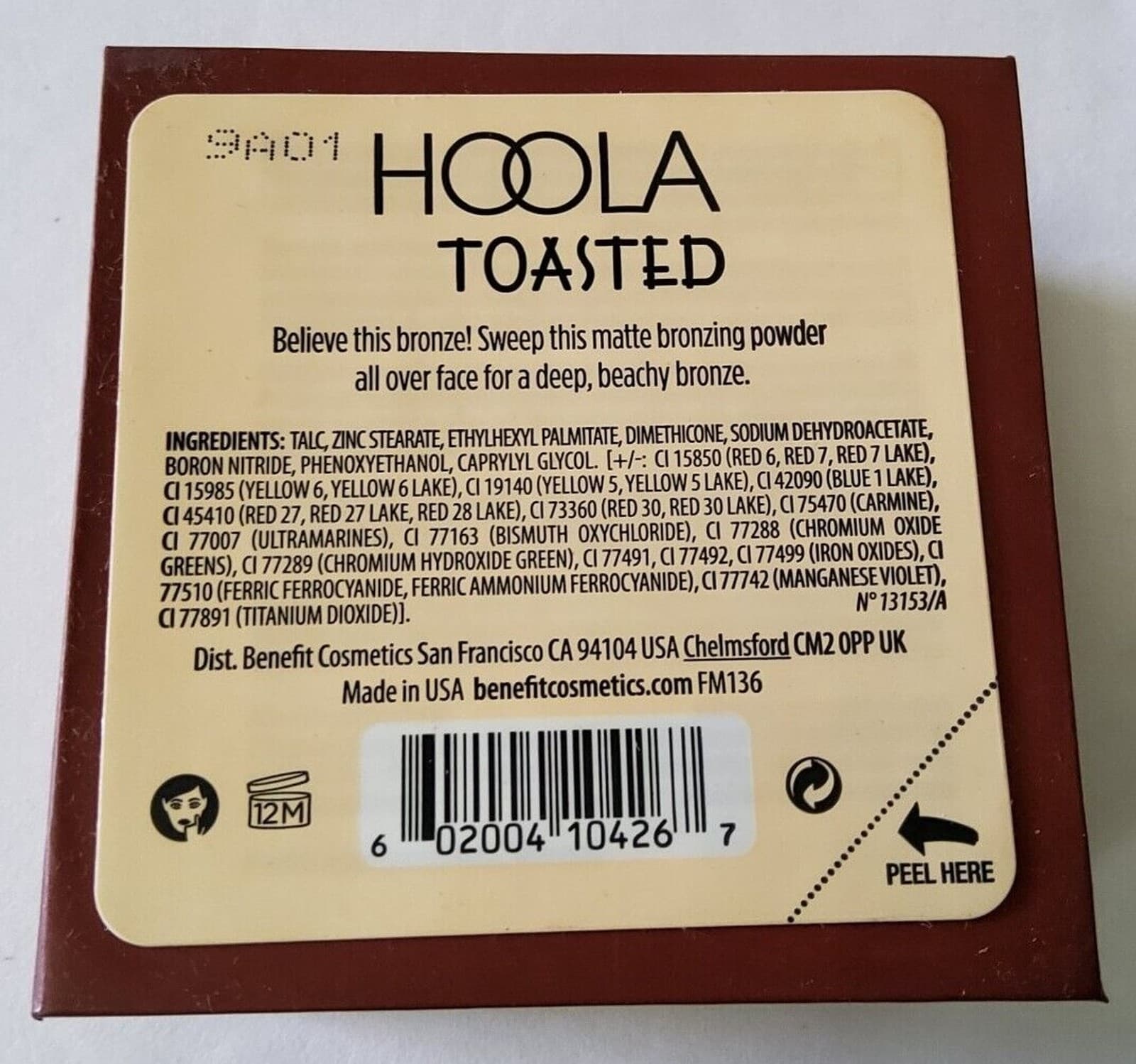 Benefit Cosmetics HOOLA Deep, Beachy Matte Bronzer Toasted Powder~ 0.28 oz 2