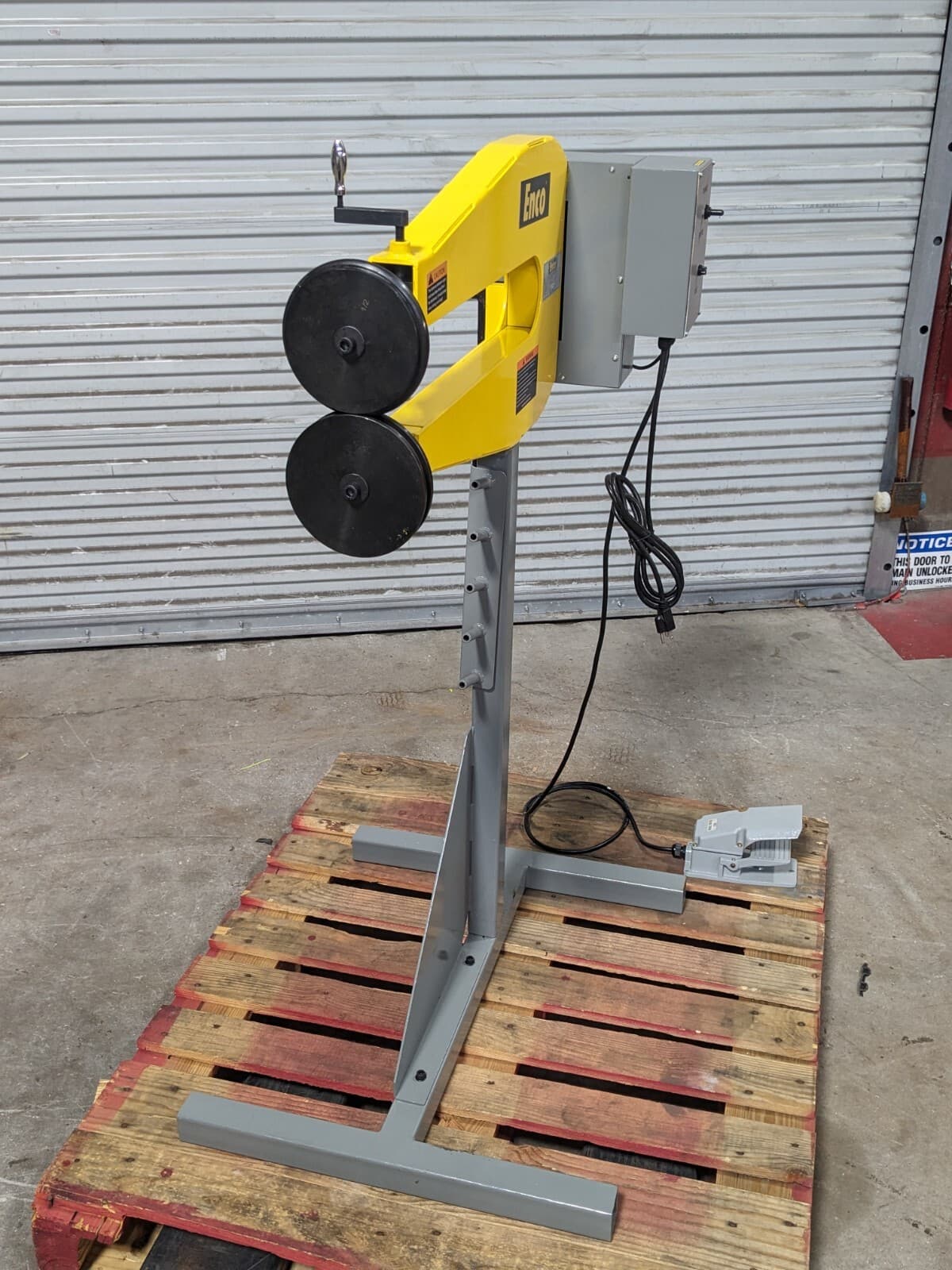 Enco Electric Bead Roller 20 Ga. Capacity 24 In. Throat Depth 110v 1.5 Amp 3