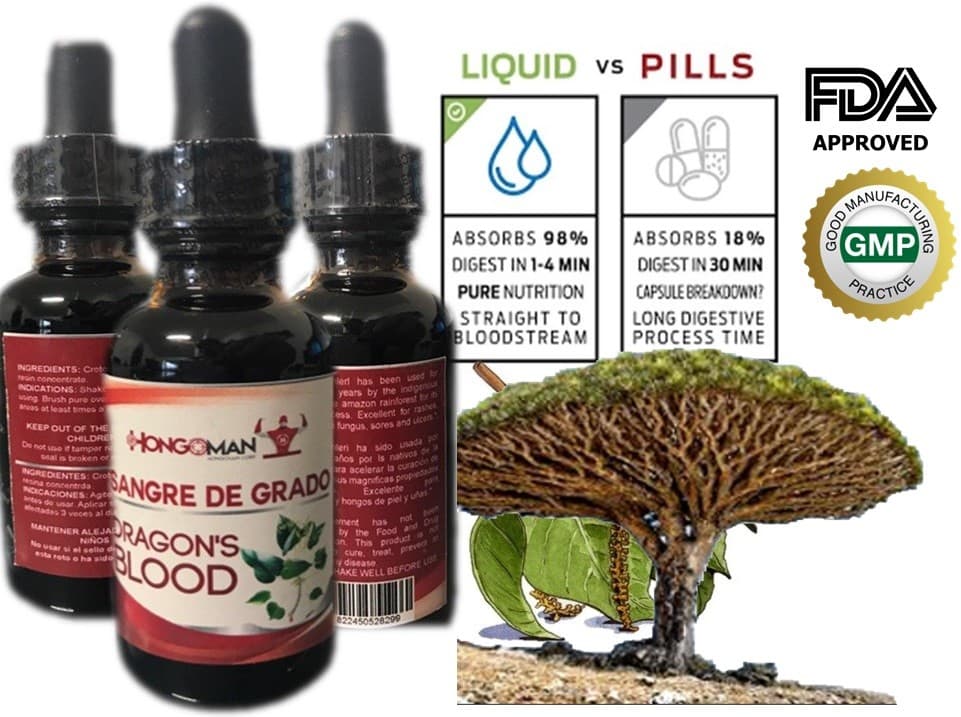 Pure Dragon's Blood Tree Sap Liquid Wound Dropper croton lechleri latex 2