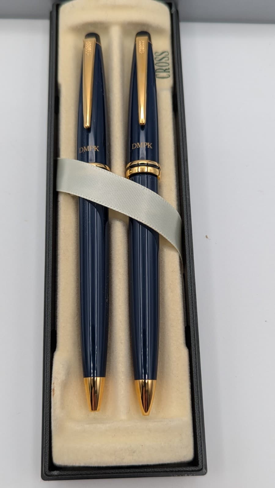 CROSS CLASSIC Radiance CLASSIC Blue BP PEN & 0.5mm PENCIL WITH GOLD TRIM DMPK 3