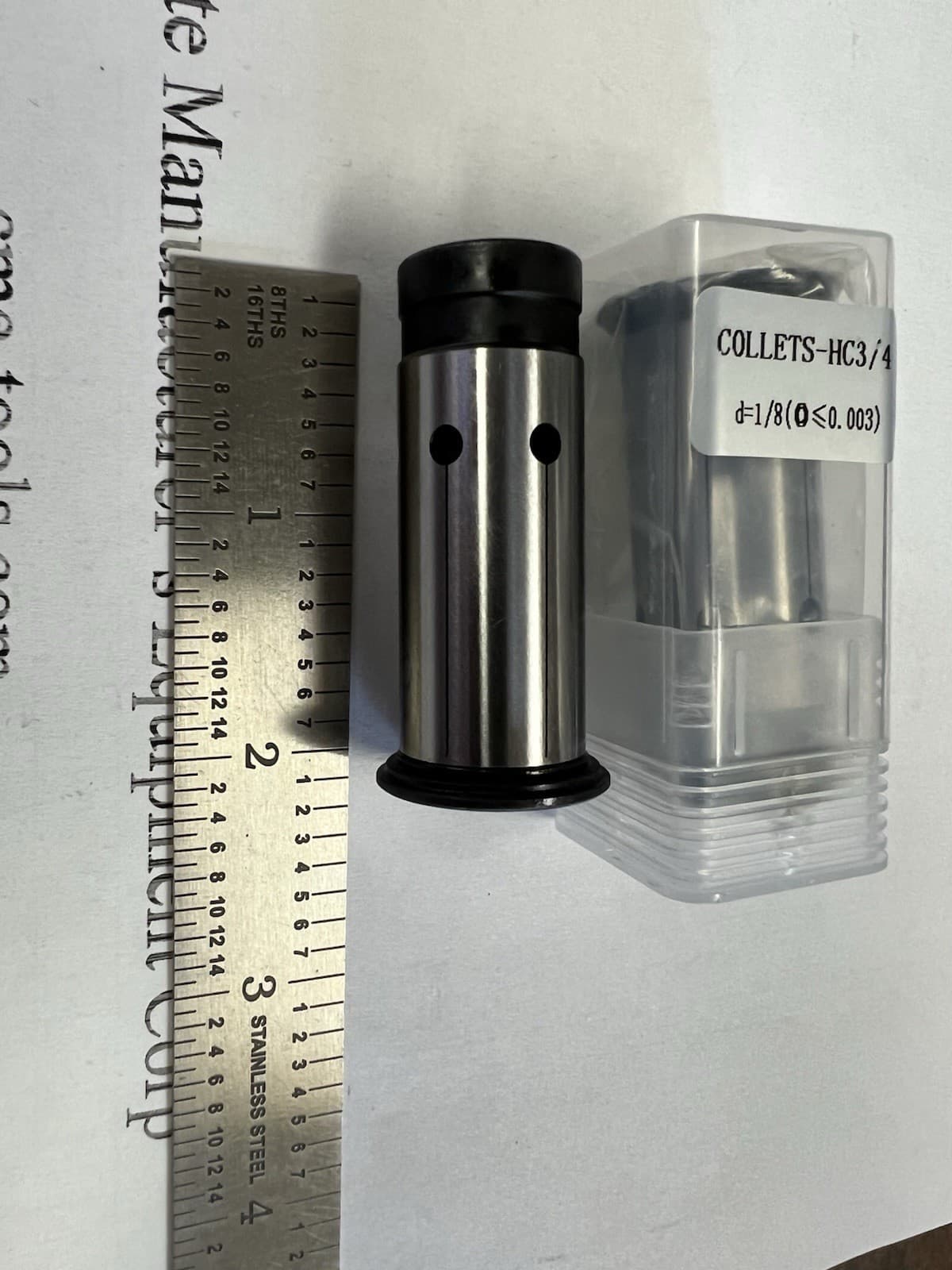 6pcs 3/4” Hydraulic Chuck Reduction Sleeves 1/8” to 5/8” 6