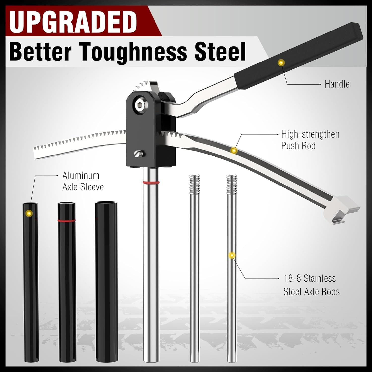 Dirt Bike Tire Changing Tool Kit,16" to 21" Wheels -15/17/20/25mm Axles,Silver 5