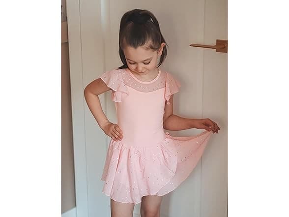 Girls Ballet Ruffle Dress Ballet Pink Girl's 3