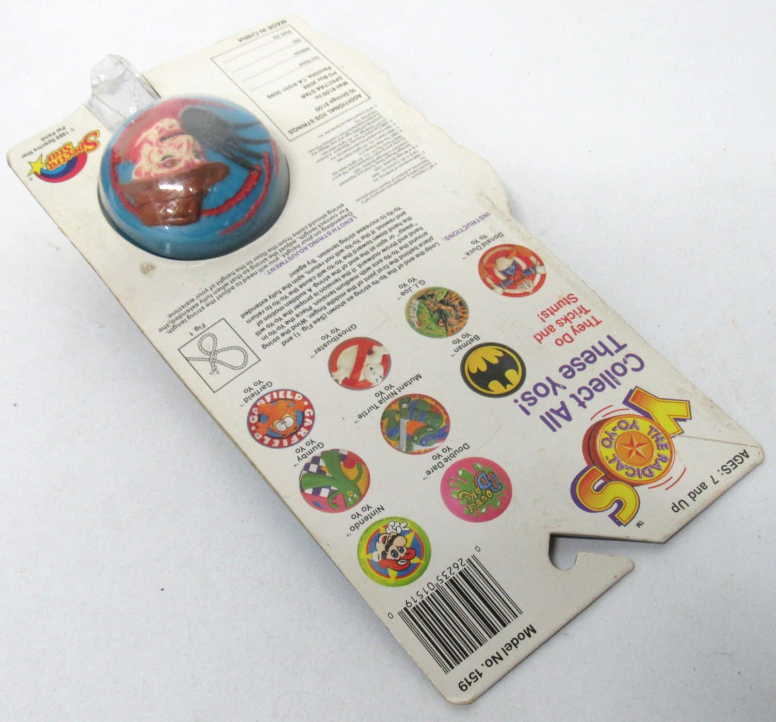 New Sealed Spectra Star Nightmare On Elm Street Freddy Krueger Radical Yo-Yo 6