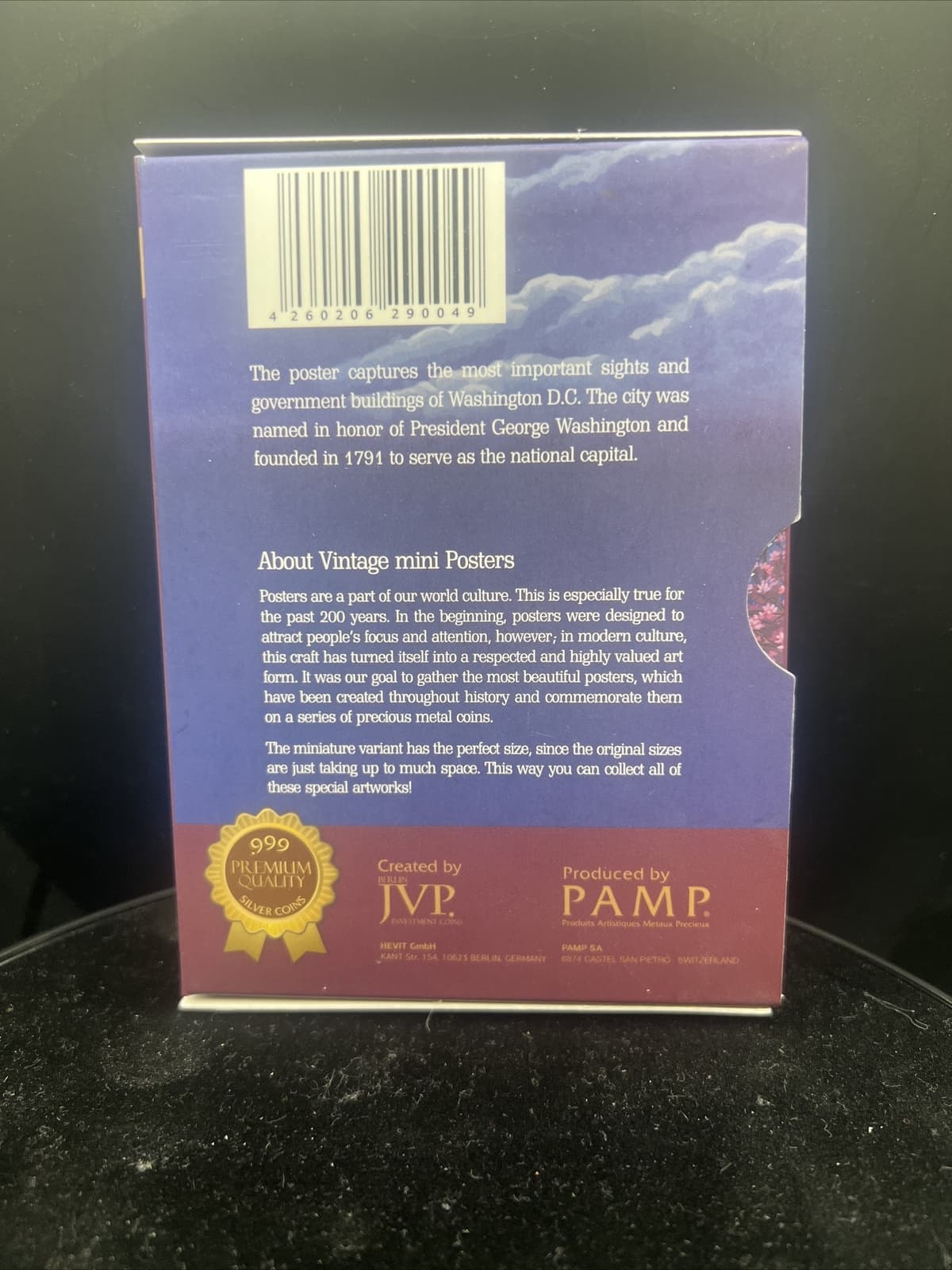 Niue 2015 $1 Vintage Mini Posters - Washington D.C. 1/2 Oz Silbermünze 5