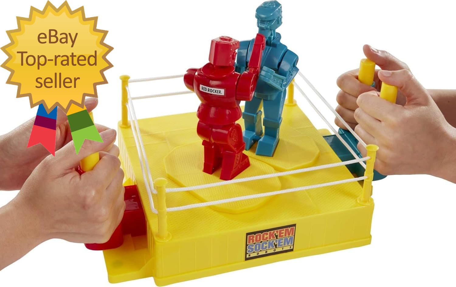 Rock  Em Sock  Em Robots Kids Game Red Rocker Vs Blue Bomber  For 2 players  3