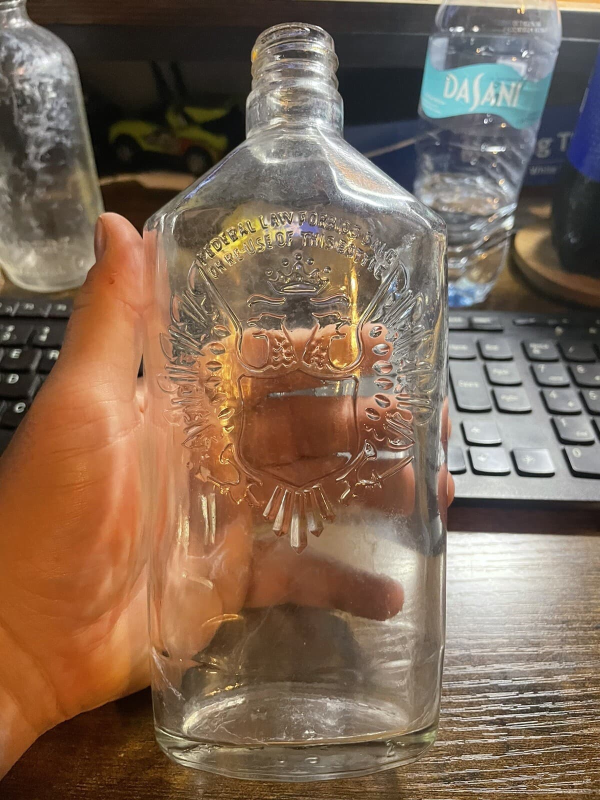 Vintage Smirnoff Double Headed Eagle Bottle
