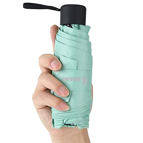  Compact Travel Umbrella,UV Protection, Lightweight Folding 39 Inches Turquoise 3
