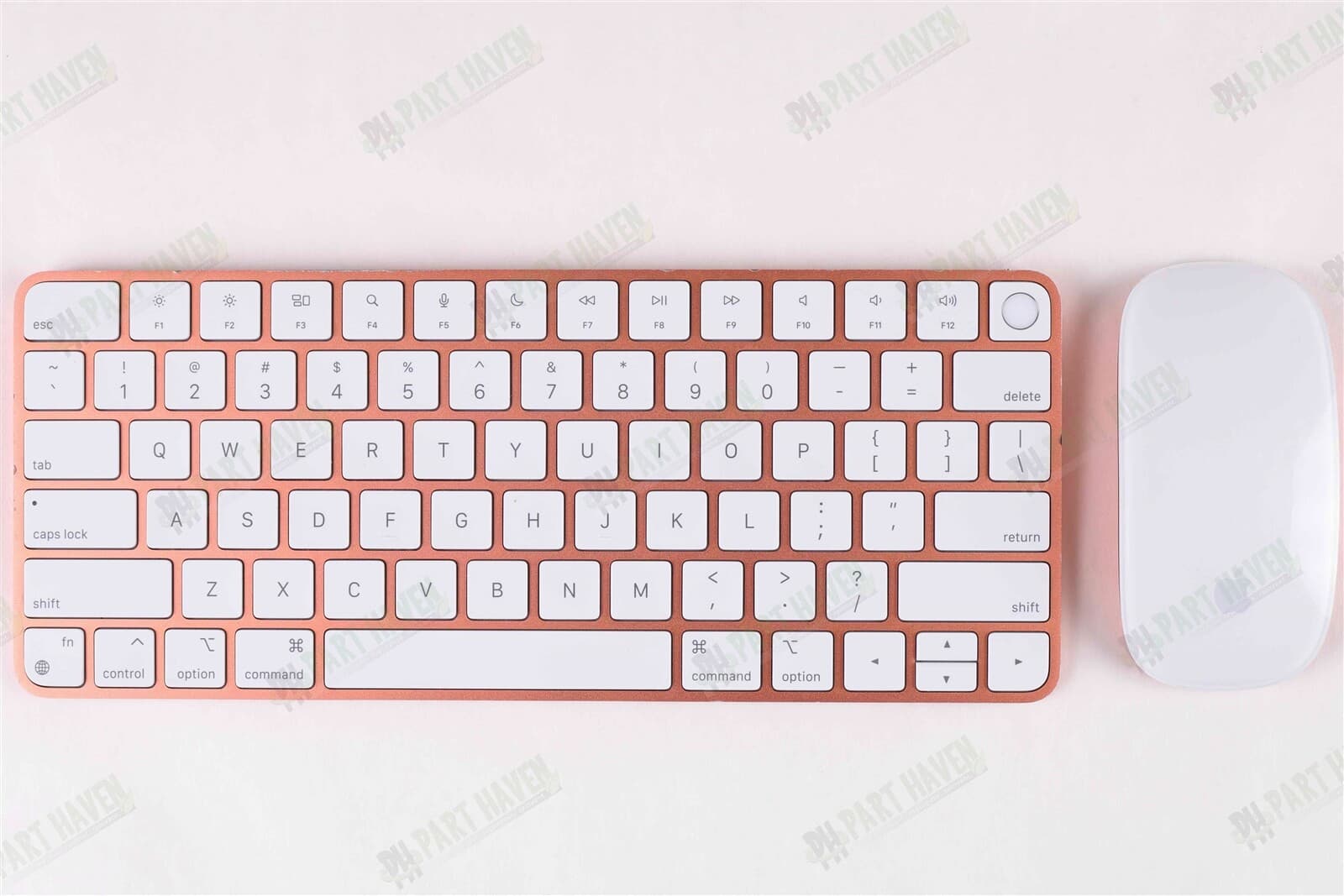 Apple Magic Keyboard 2 W/Touch ID + Magic Mouse Combo - Orange No Lighting Cable 2