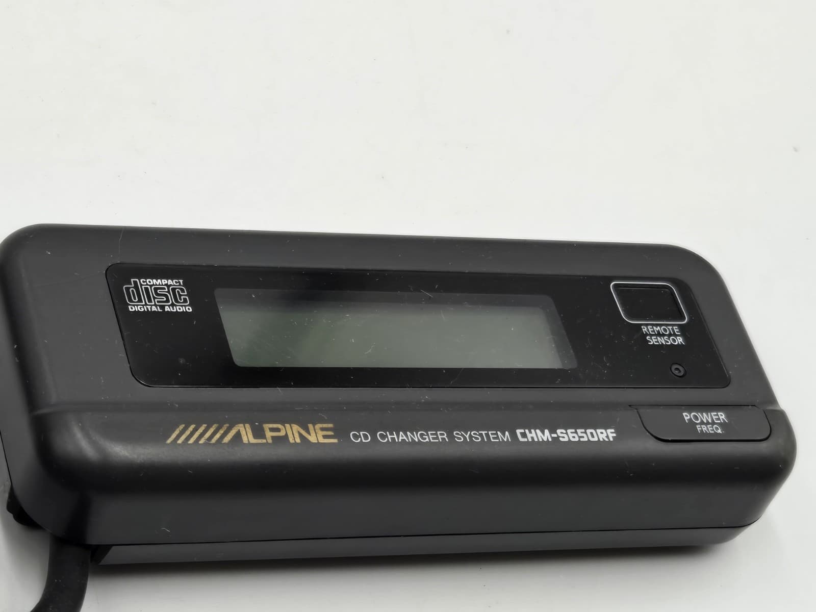 Alpine CHM-S650 CD Changer Controller & Cord. Normal Scuffing. 2