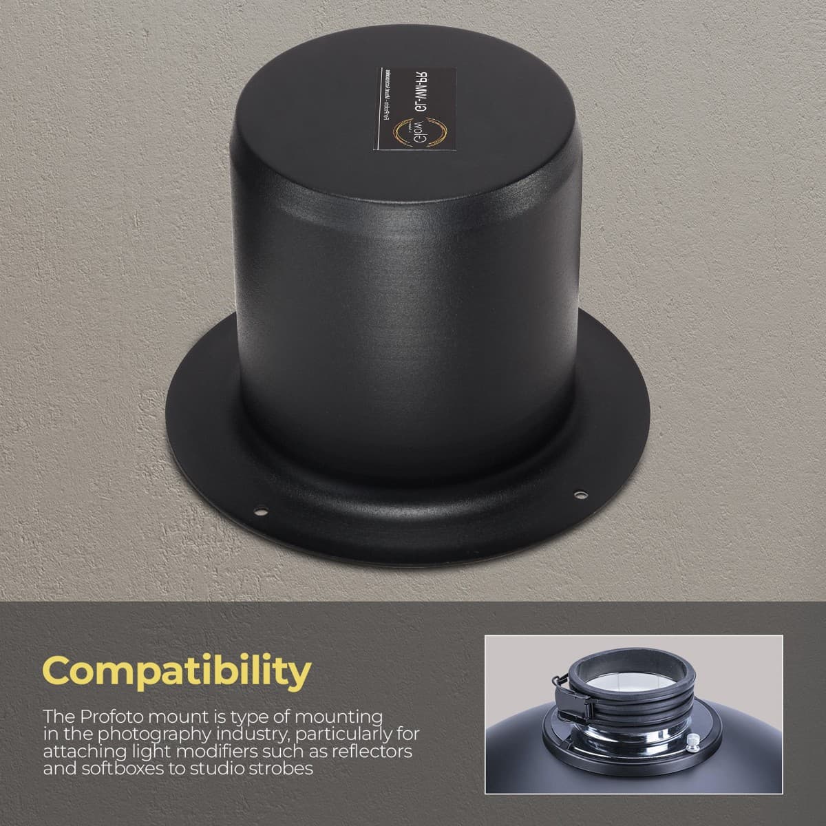 Glow Wall Mount Storage Adapter Bracket for Profoto 5