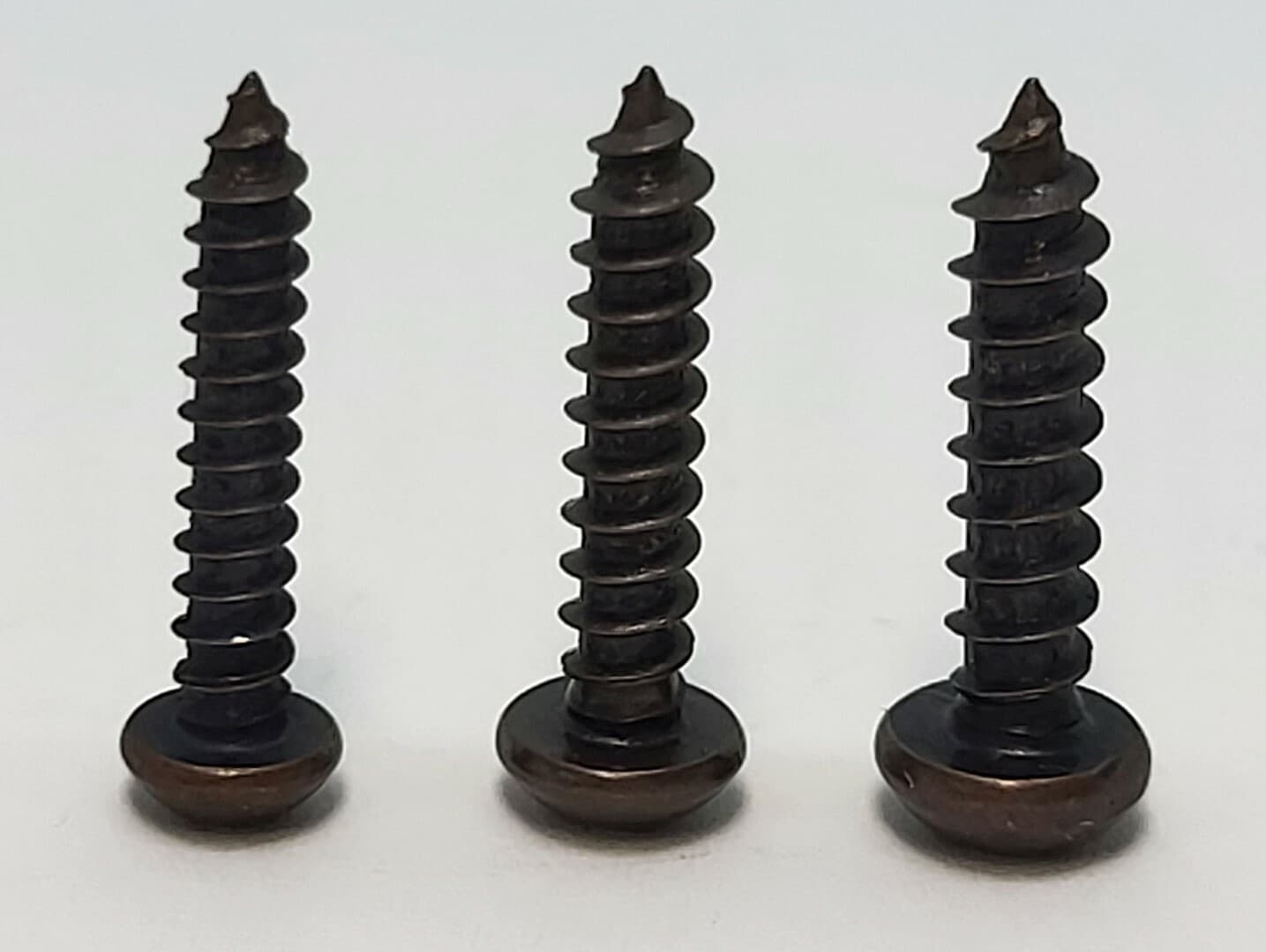 #4 #5 #6 x 5/8 Round Head Screws Bronze Plated Steel Small Phillips antique bras 5