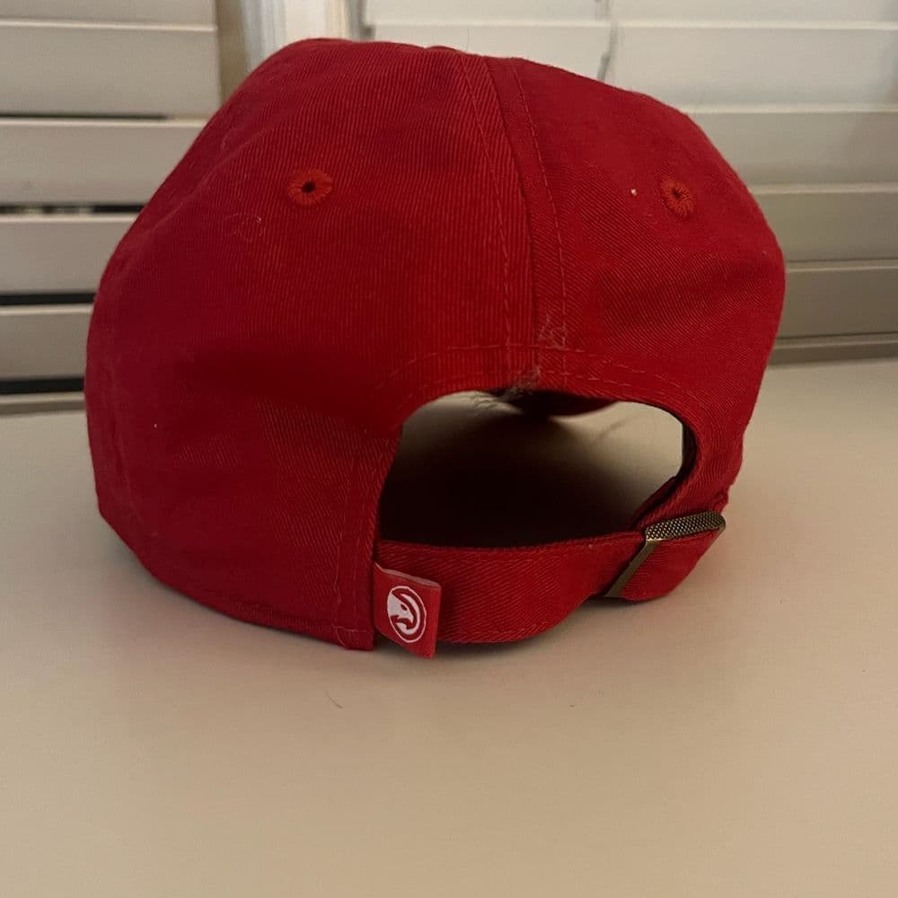 47 Brand Atlanta Hawks NBA Baseball Cap Red White Adjustable Hat Sports Fan Gear 4