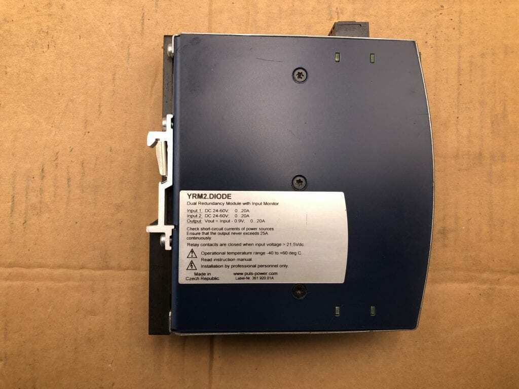 Puls YRM2.DIODE Dual Redundancy Module with Input Monitor 24-60V 6