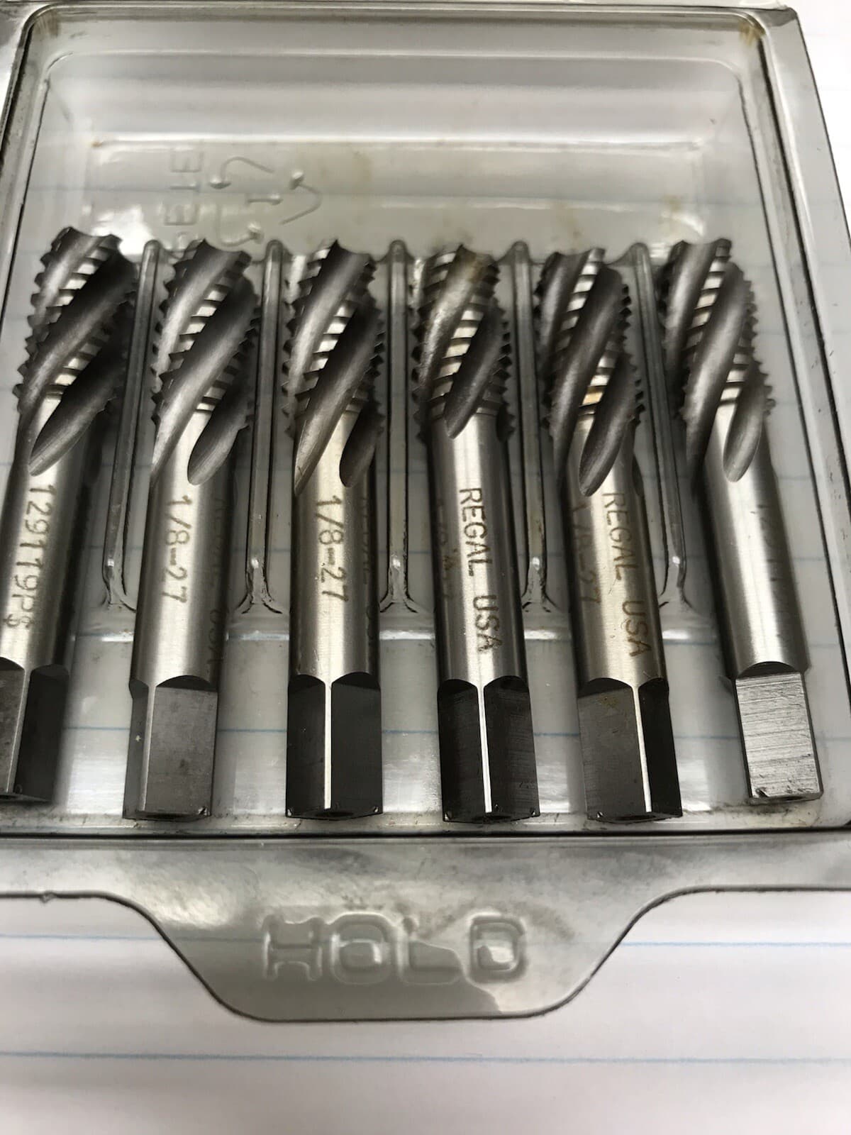 1 Pc. 1/8-27 HS NPSF INT. THRD. SPIRAL FLUTE TAP. USA (loc M1) 2