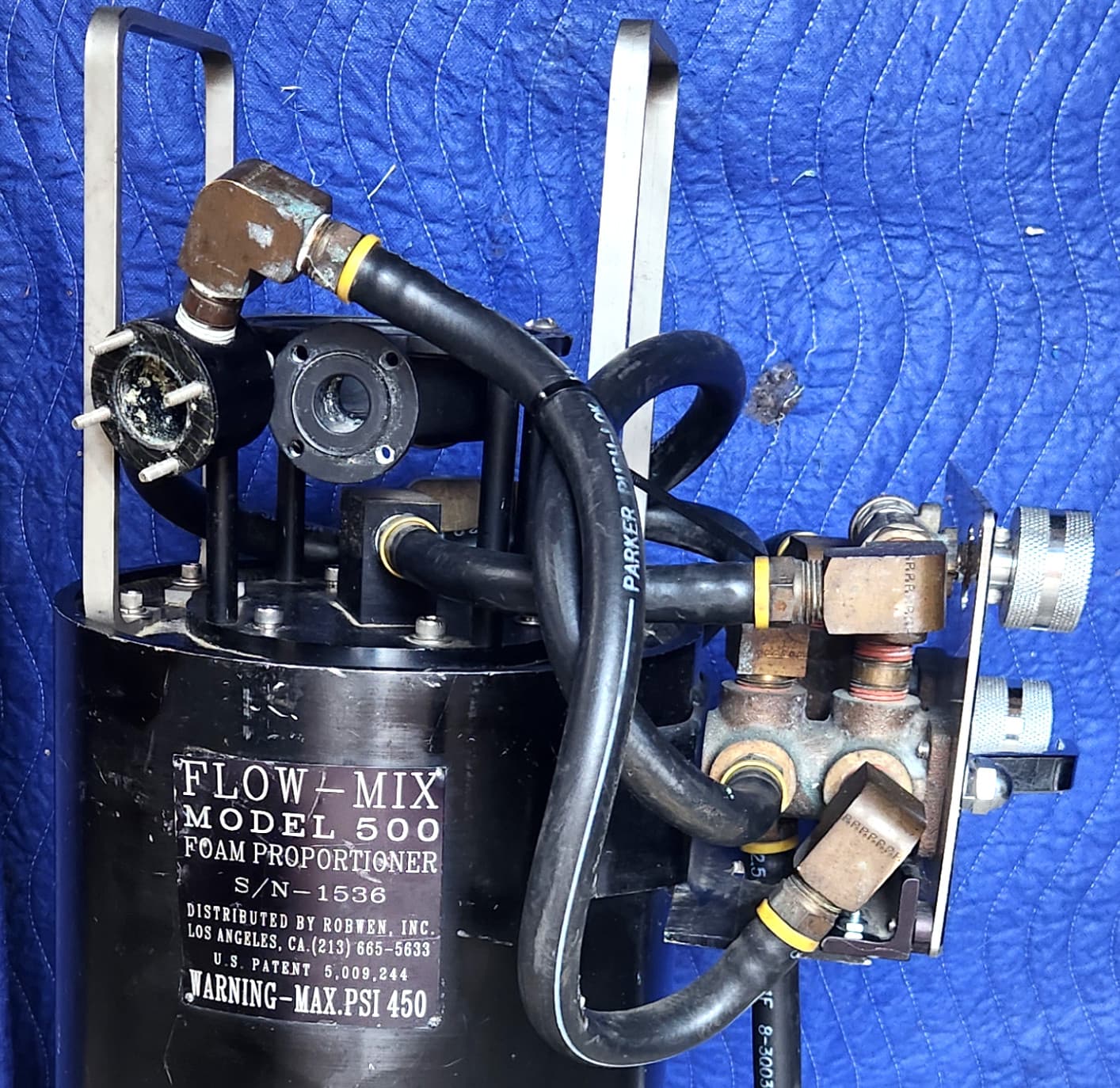 Robwen Flow-Mix 500 portable firefighting inline foam proportioner, Incomplete 4