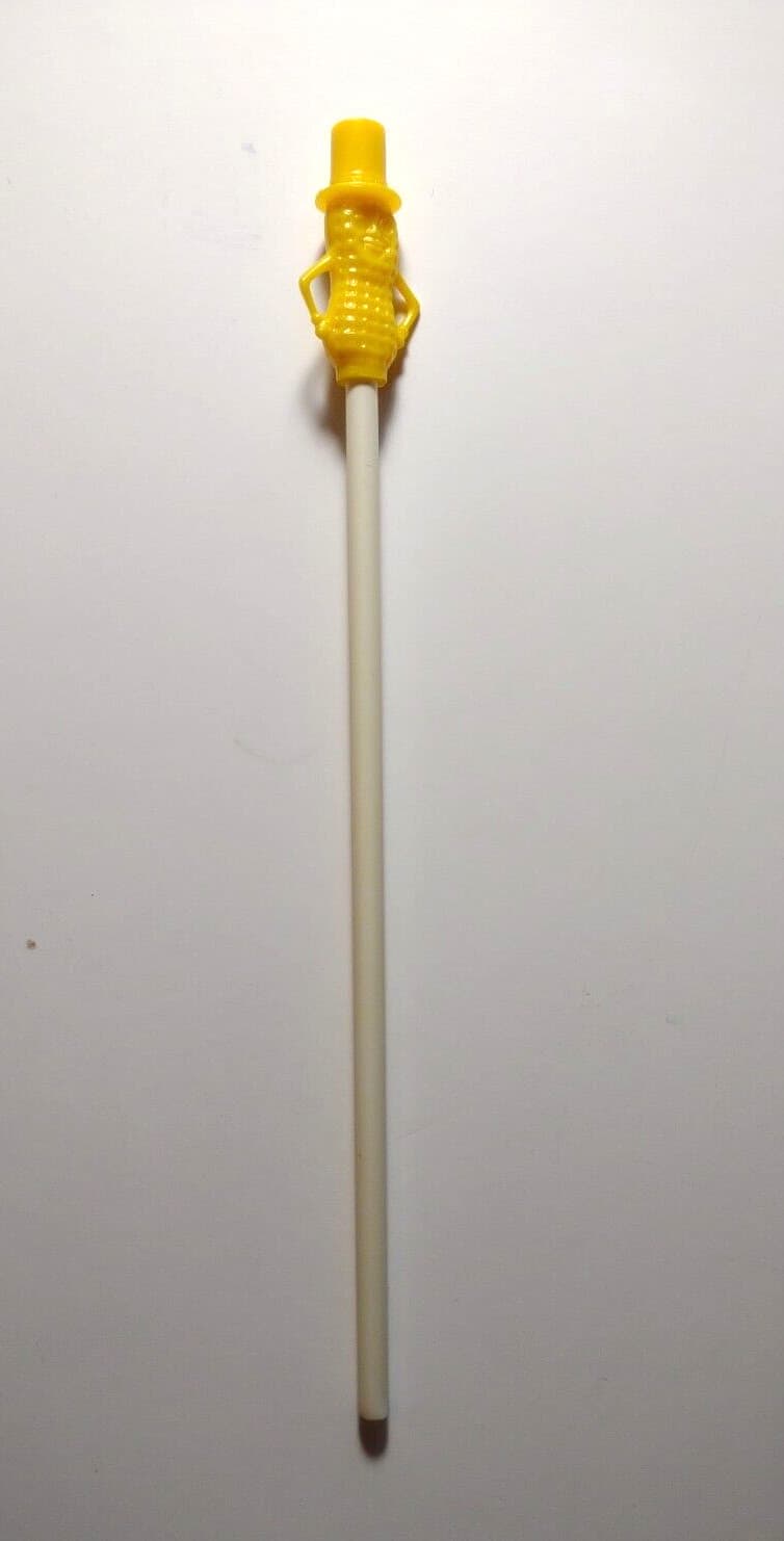 Peanut Vintage Yellow Drinking Straw 1950s Planters Peanuts Mid Century Promo 2