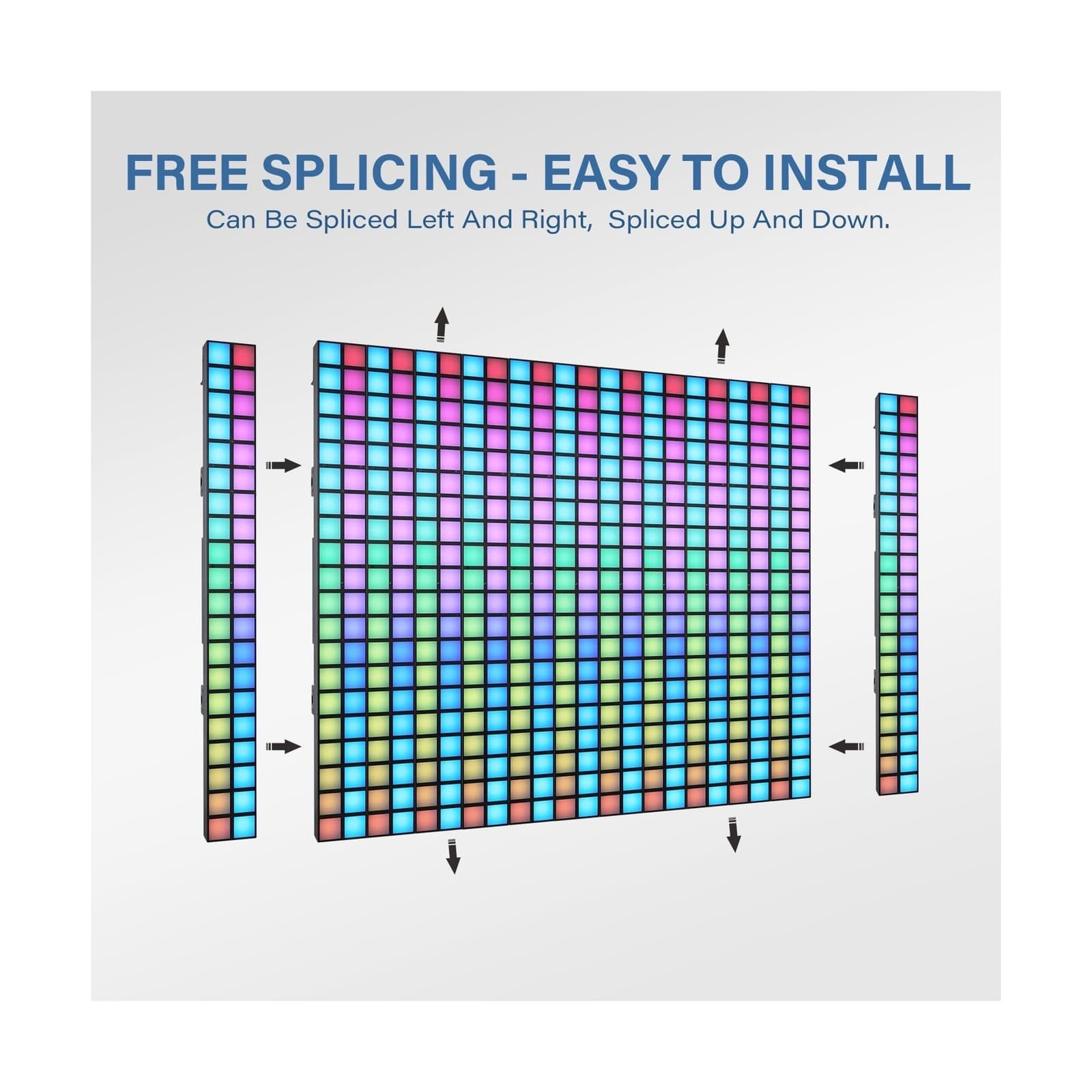 DJ Stage Lights Bar with Stand, 100W RGB LED DMX Pixel Light Bar, 20x2 Matrix... 3