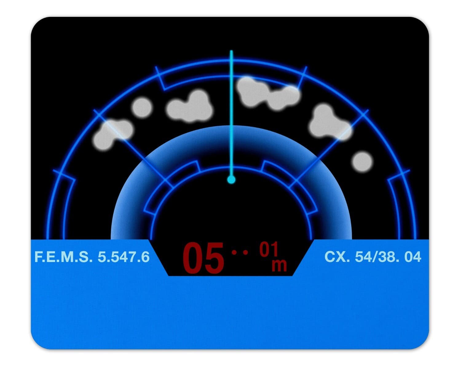 Aliens Colonial Marines Motion Tracker 1/8&quot; Thick Mousepad