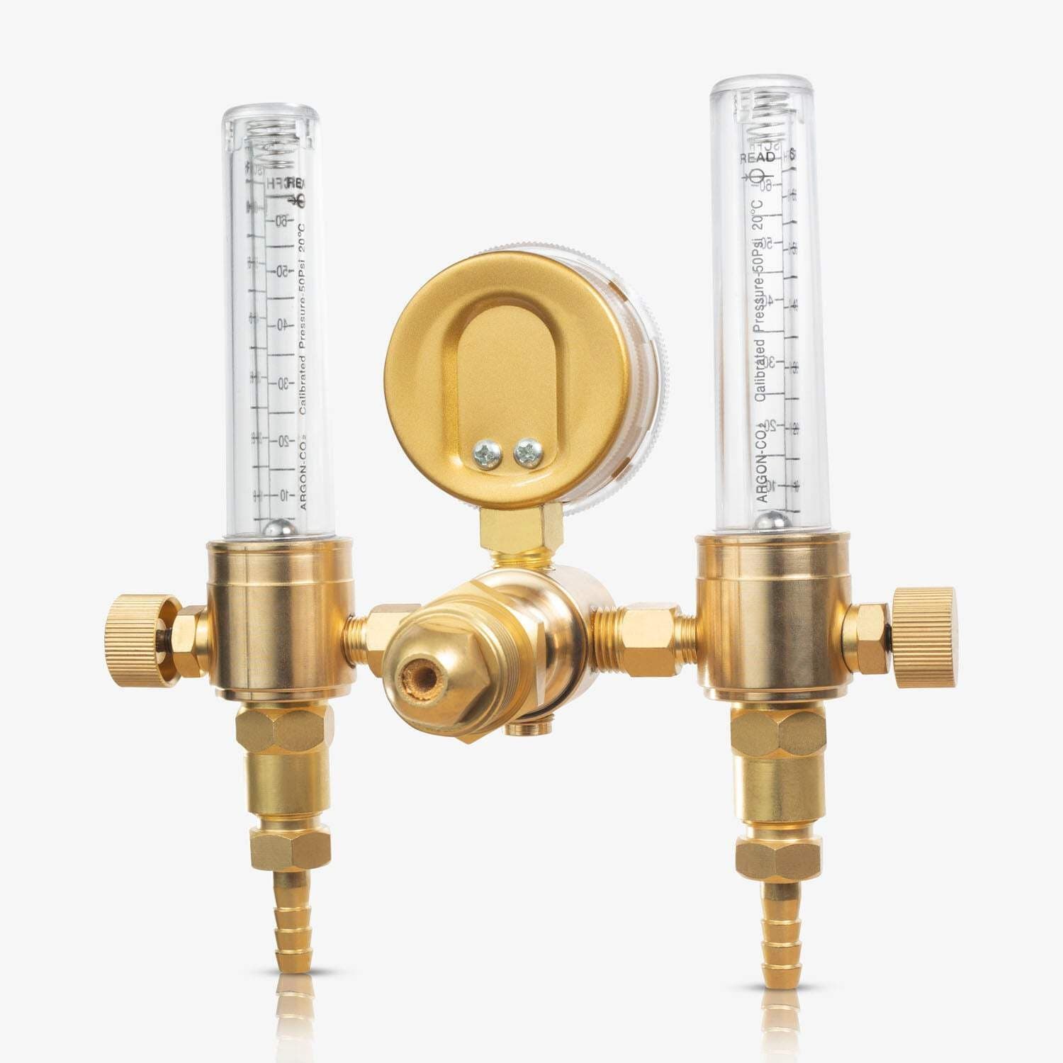 SPARC Dual Output Argon Welding Flow Meter + Regulator 0-60 CFH CGA-580 MIG TIG 4