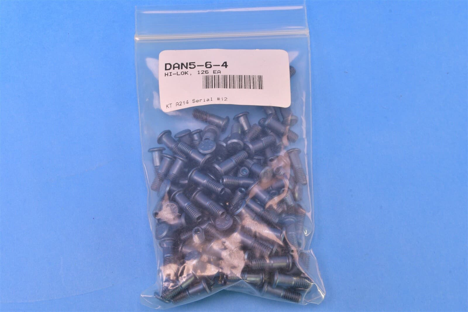 126 Hi-Lok Pin Rivet Half Threated Military Aerospace Harware DAN5-6-4