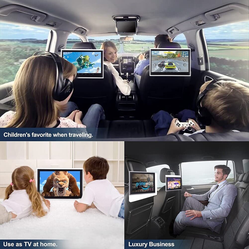 11.6in Android 9.0 Headrest Monitor Video Player for Car TV Touch Screen WiFi US 3