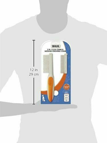 Wahl 2-in-1 Flea/Finishing Pet Comb to detect fleas, flea eggs, ticks - New 6
