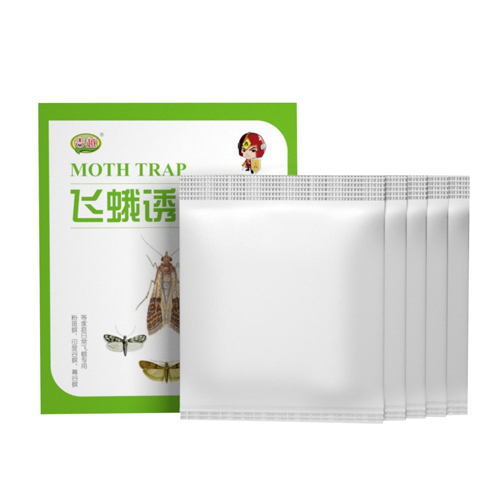 Clothes And Pantry Moth Traps Hybridized Natural Pheromone Safe Covered 5 Pack 2