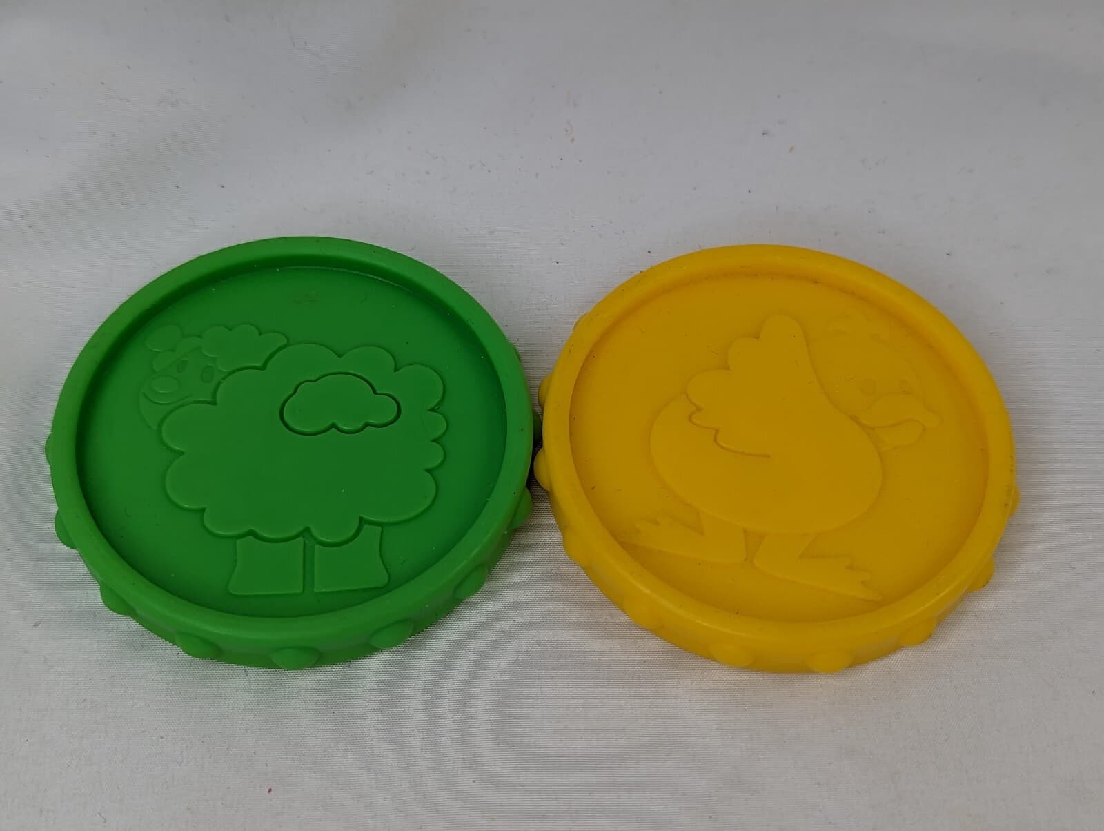 Fisher Price Replacement Coin 2.5 Inch Green Yellow 4