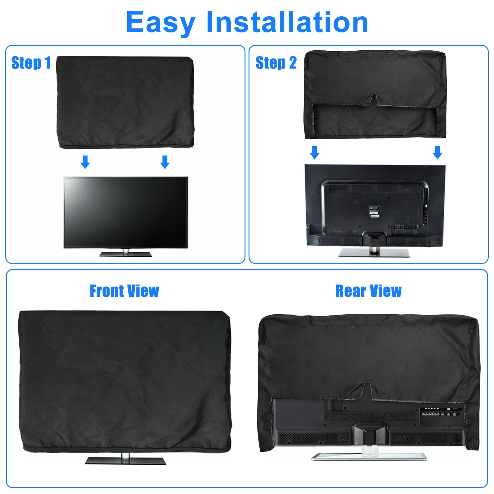 40-43 inch Outdoor TV Cover Fitted Waterproof Weatherproof Television Protector 3
