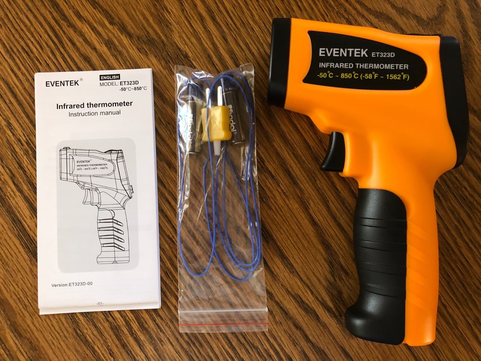 Infrared thermometer gun for environment open box never used  3