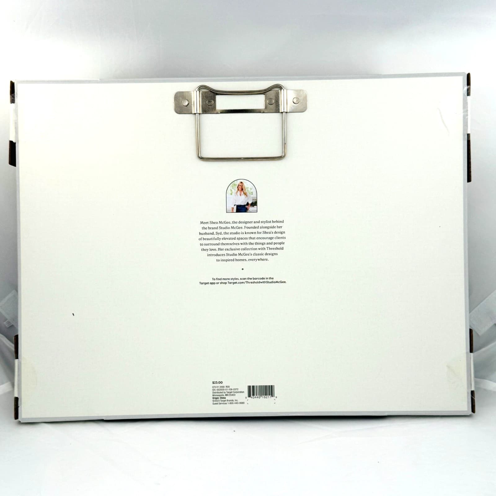 Threshold Studio McGee Forest Art Wall Decor Gold Distressed Frame 16x12 in 3