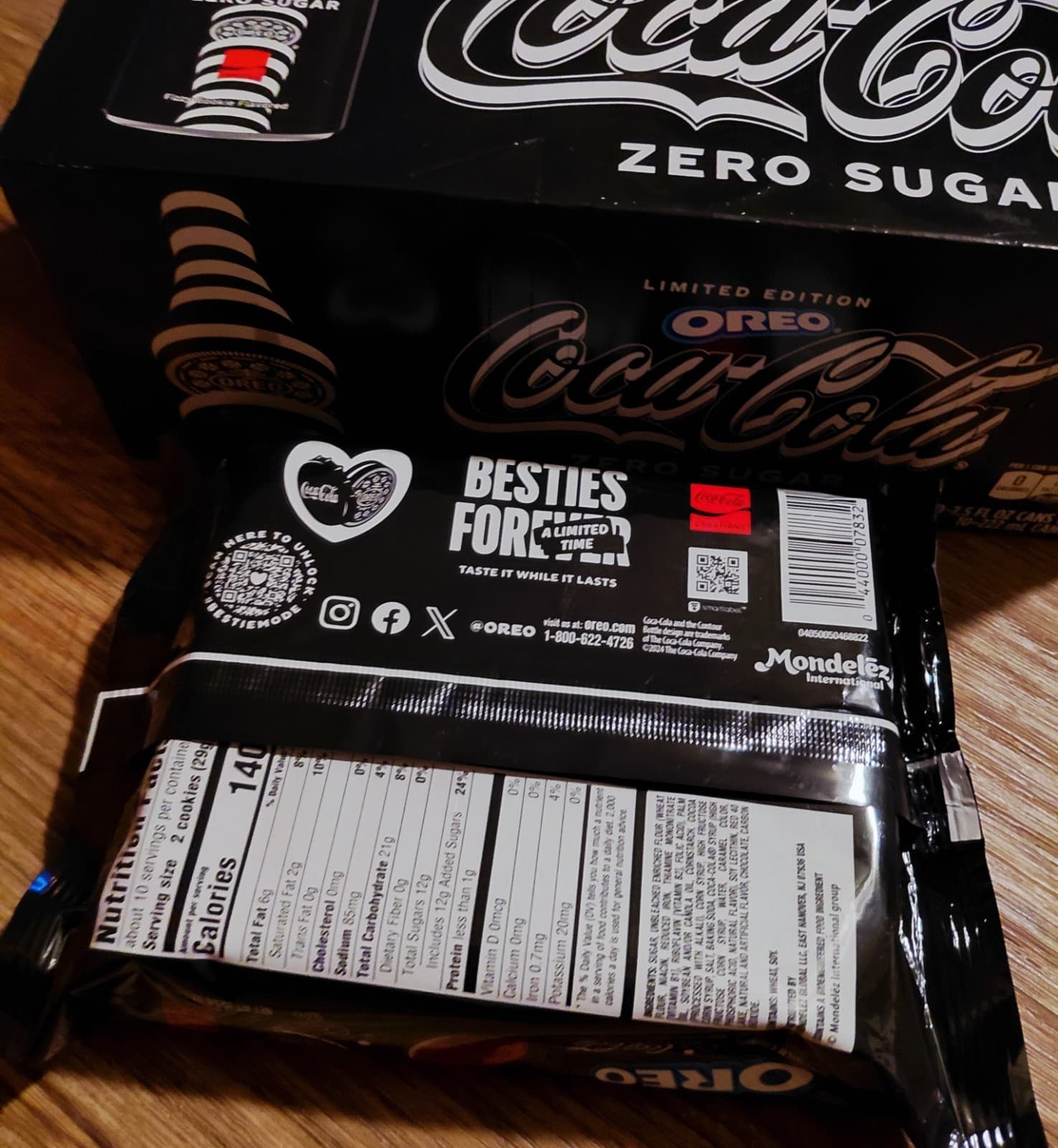 Coca-Cola Oreo Cookies Limited Edition Soda & Cookies Bundle Lot Factory Sealed 3